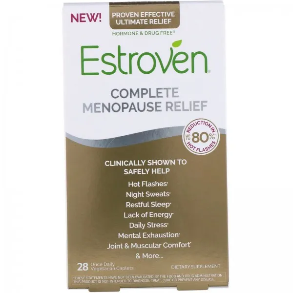 에스트로븐 Estroven 컴플리트 Menopause Relief 식물성 당의정 28개, 단일상품