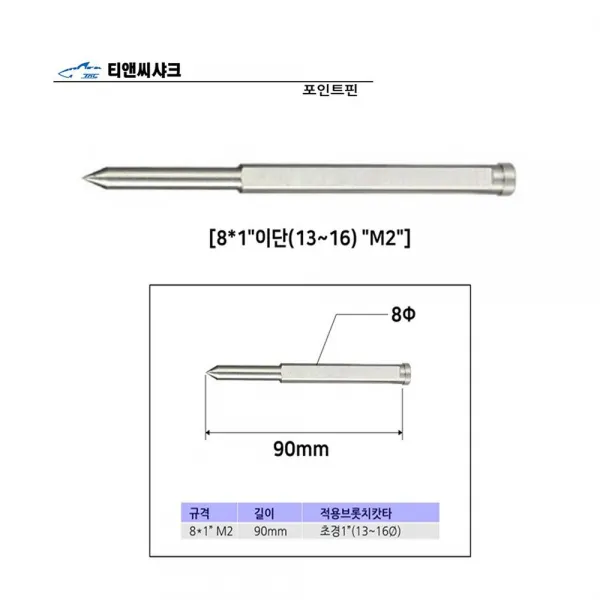 포인트핀 브로치커터 구멍 드릴용 H빔 형강등 철강 SS//+210528EA