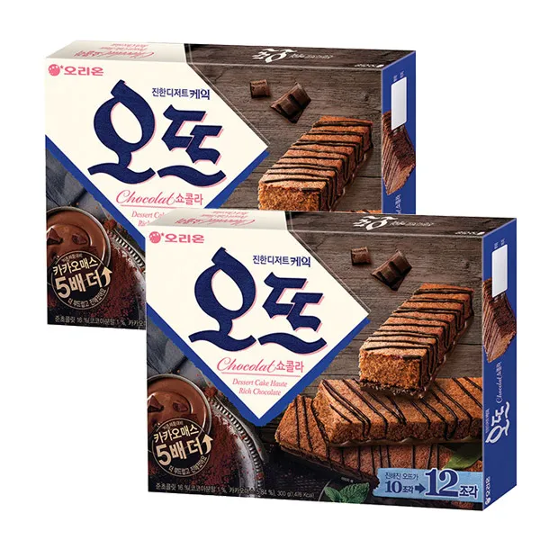 오리온 오뜨 쇼콜라 300g(12P)x2개 무료배송, 2개, 300g