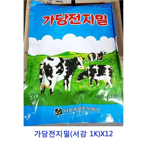 업소용 식자재 가당전지밀(서강 1K)X12스테비아 설탕 자일리톨가루 각설탕 비정제설탕 자일로스설탕 하얀설탕15kg 백설탕 슈가파우더 황설탕 흑설탕 비정제원당, 본상품