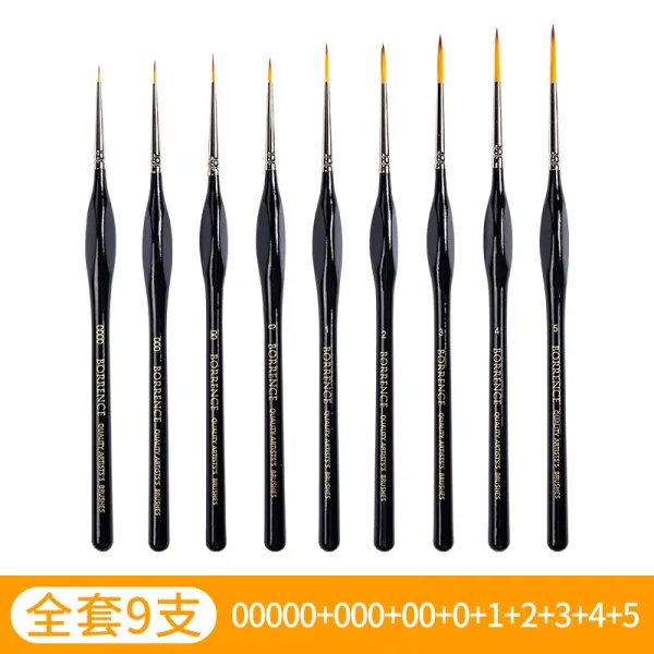 차이나 브릿지 미술펜붓 베렌스 펜자형펜 수채꽃 얼굴 생김새 극세사 페인팅 선을 그리다 붓이 될 있다 그림물 핑크 아크릴, 전 기종이다 9즈 콤비네이션 0000