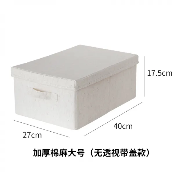 옷정리함 옷장 면 린넨 기예 수납함 무개 있다 접이식 의류 광주리 장난감가방 3742990759 다름없다맛이좋다워싱면린넨큰사이즈 있음뚜껑 27