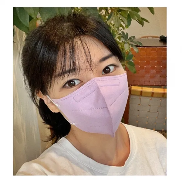 기대이상 새부리형 컬러 덴탈 패션 대형 마스크 50매입 국산 숨쉬기편한 일회용 고급 데일리 성인 마스크, 퍼플