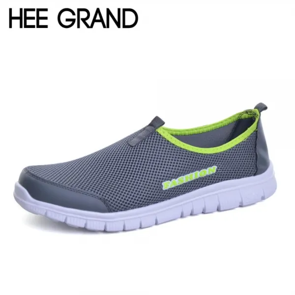 해외직구 HEE Grand Men Summer Mesh 신발 남성 캐주얼 슬립온 네트워크 숨 쉴 수 있는 Mesh 신발 남성 Lafers Size