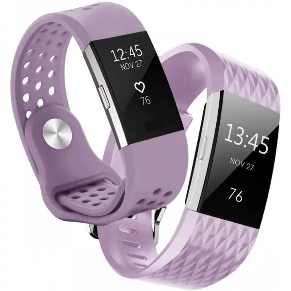 Kutop Fitbit Charge 2 교체 용 밴드 부드러운 운동 밴드 조정 가능 2에 적용
