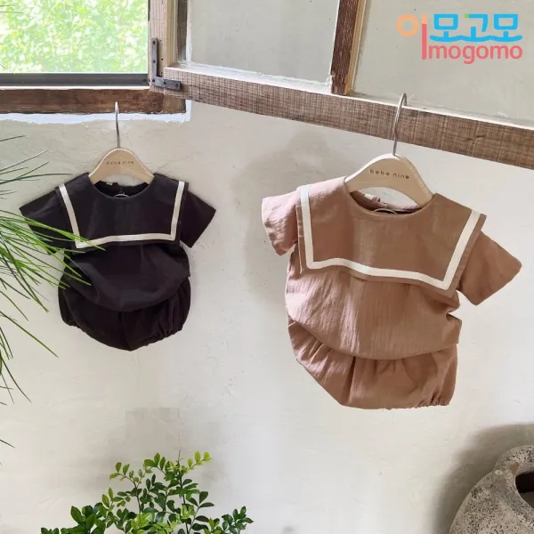 이모고모 BN 사각세라세트 (세라반팔티 + 블루머 set)