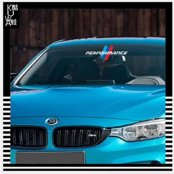 소문 BMW에 적용 1계3계5계X1X3X5M3M 4 개장 자동차스티커 가랜드, 앞유리 스티커 한장이다