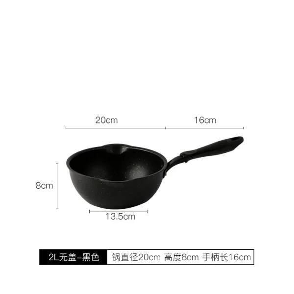 반석 코팅팬 가정용 후라이팬 스몰자 지지고 볶다 투웨이 전용 플랫 숏 볶음냄비, 블랙 20cm