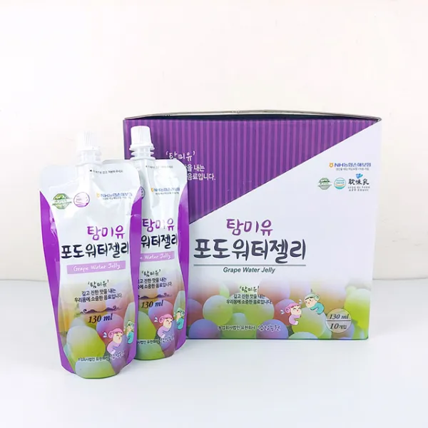 삼성농원 Haccp인증 탐미유 포도워터젤리 130ml X 10포 1박스