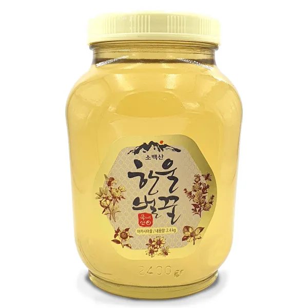 한울벌꿀 소백산 국내산 아카시아꿀 무료배송, 1개, 2.4kg