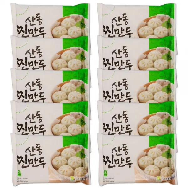 [다만세푸드] 나래식품 산동 찐만두 180g x 10 (10팩) / 고기만두, 180g, 1개