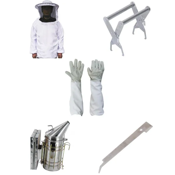 Stk양봉용 재킷 + 프레임 홀더 + 장갑 + 스테인레스 스틸 흡연자 + J 후크 하이브