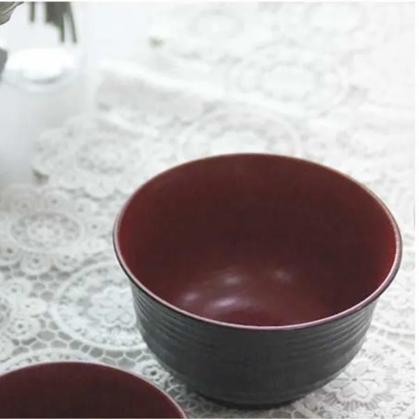  2개묶음 할인 주방 용품 칠기 대접 일본식 인테리어 소품 키친 웨어 Jwk 64542 칠기 공기 대접