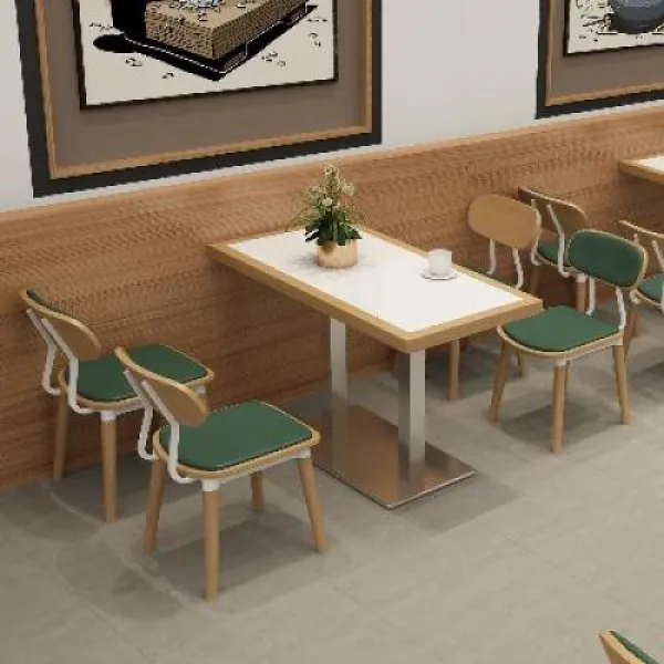 카페테이블 빈티지카페 식당 커피숍 술집 맞춤 제작하다 외식 탁자와 의자 조합의자 국, 17 가후실목변대리석장탁