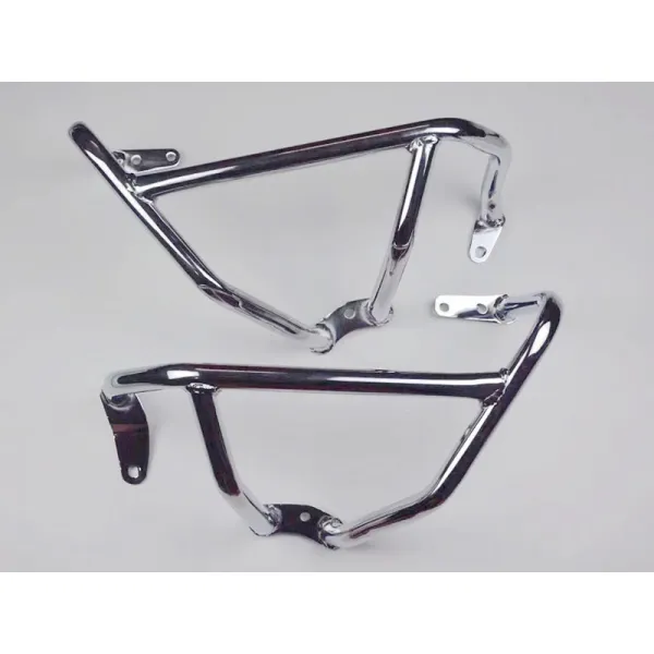 고속도로 엔진 가드 크래시 바 보호대 혼다 골드윙 1800 F6C 배거 18-21 실버, 01 Chrome