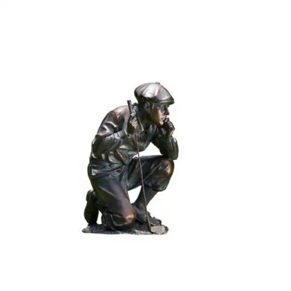 Accents & Occasions Kneeling Golfer Figure 14-Inch Tall 억양/7568945, 단일상품