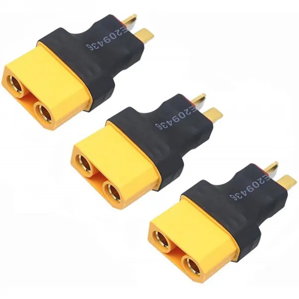 3PCS ShareGoo 전선 없음 여성 XT90 XT-90 플러그-남성 학장 T 플러그 어댑터 커넥터 RC Lipo NiMH 배터리 충전기 용 무선 변, 단일옵션