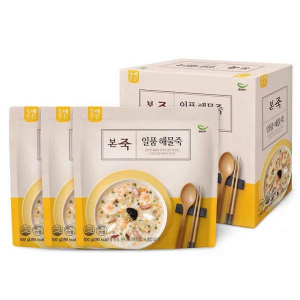 본죽 일품 해물죽 500g X 3입x 4박스 코스트코 