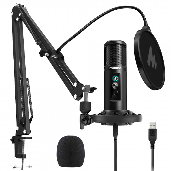 마오노 USB 팟캐스트 마이크로폰 세트, AU-PM422