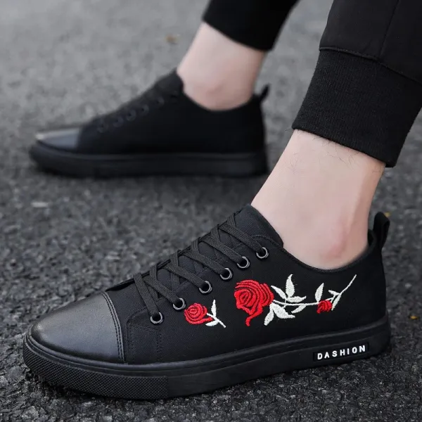 여름 사회 총화 남성 올드 베이징 패브릭 플랫 슈즈 메쉬 레드슈즈 남 패션