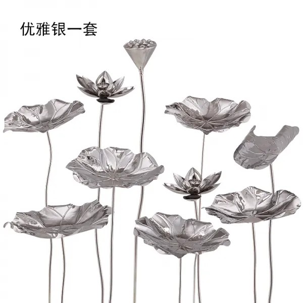 유럽식 모의 연못 장식예술 인테리어 인테리어 실외 재물 모집 정원 수공예품 한 세트 (우아은), 단일상품