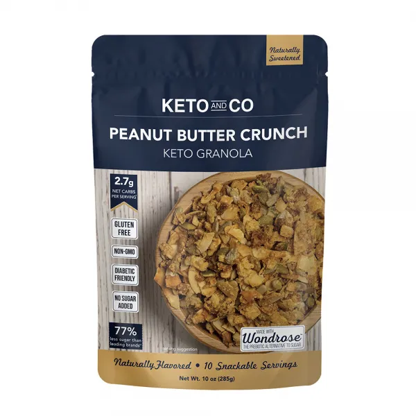 Keto And Co 피넛 버터 크런치 그래놀라, 1개, 285g, 상세내용 참조