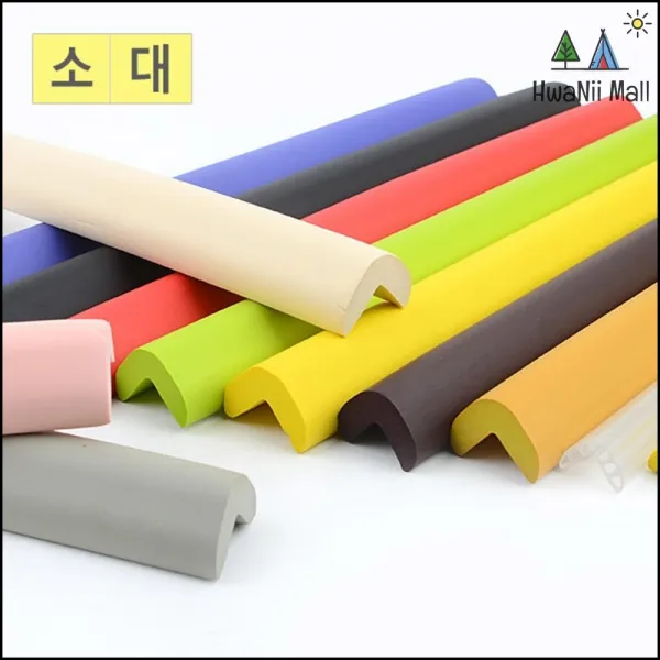 부딪힘보호 뾰족한 모서리 사고방지 보호 스펀지 1P 모서리보호, 1개, 그레이-대
