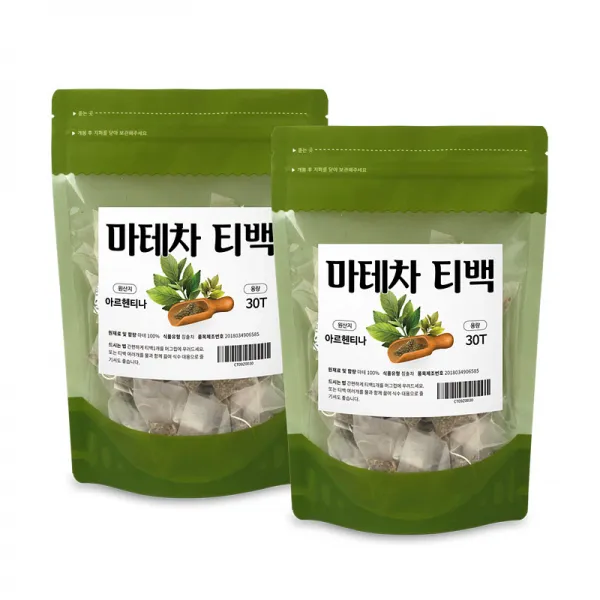 바른생활건강 남미의 국민차 마테차 티백, 2팩, 30티백