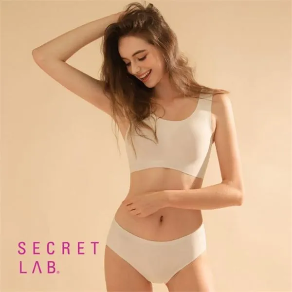 시크릿랩 감탄브라 심리스 프리커팅 라이트 베이지 브라팬티 2종 SBW9G04 T