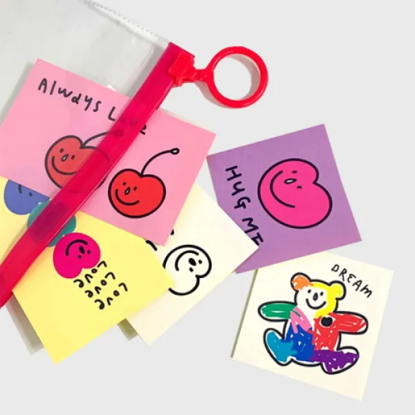 [바보사랑]사심굿즈 러브 스티커팩, 핑크팩