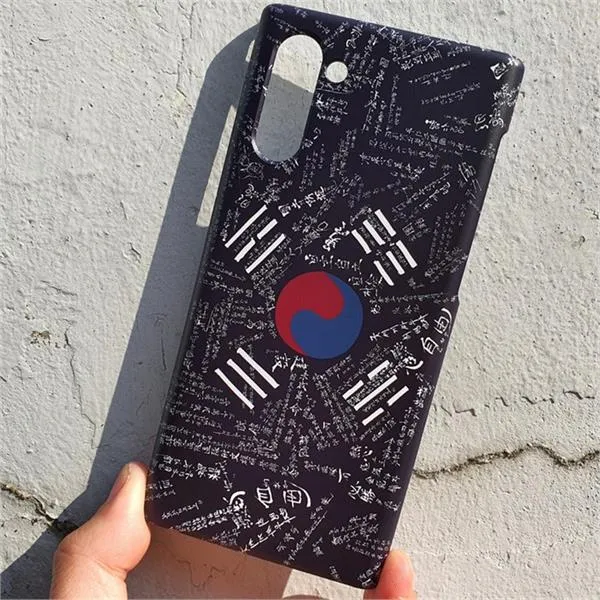 [무광] 광복군 서명문 흑색 태극기 케이스 갤럭시 노트5 노트7 노트8 노트9 노트10 노트10+, 갤럭시8+ (28782486), 선택옵션