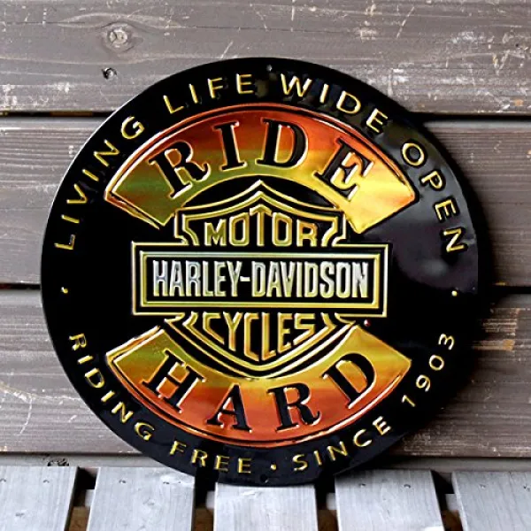 게으름 뱅이 잡화상 가게 · 차고 객실의 인테리어에! 할리 데이비슨 'H-D Ride Hard Round 