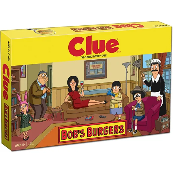 Clue Bobs Burgers Board Game 테마 Bob Burgers TV Show Clue Game 공식적으로 허가된 Bob의 Burgers Game Solve The Classic Board Game, 상세페이지 참조
