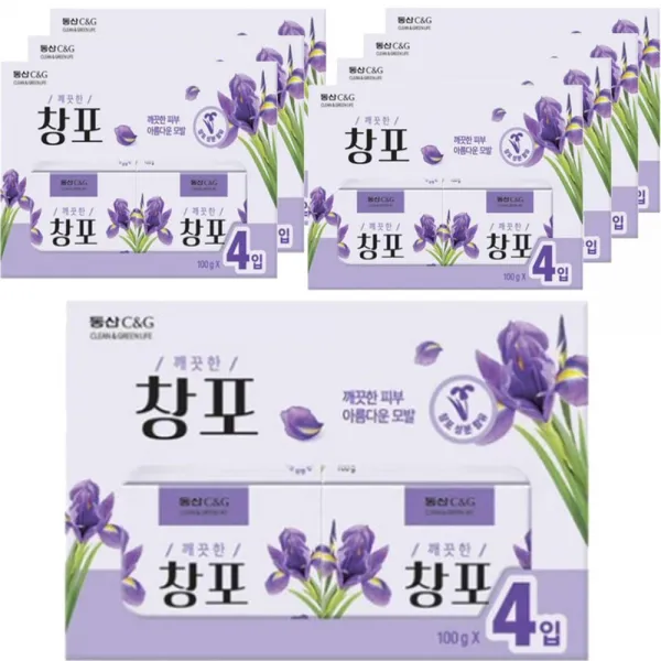 무료배송 크리오 창포비누(100gx4입) 목욕비누, 8세트