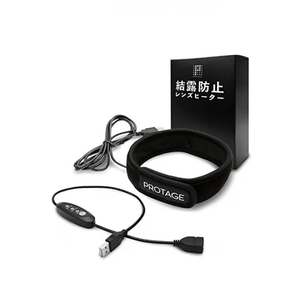 PROTAGE 결로 방지 렌즈 히터 밤이슬 제거 USB 온열 장치 3 단계 조절 온도 컨트롤러가 내장 된, 자세한 내용은 참조
