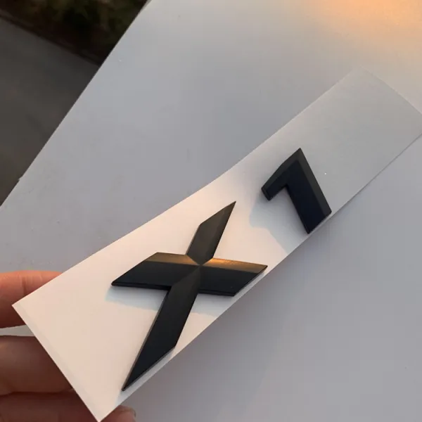 Bmw X1x2x3x4x5x6x7gt 후 꼬리표 잎 패널 사이드 마커 배출량 로고 패치 블랙 타입 X1블랙