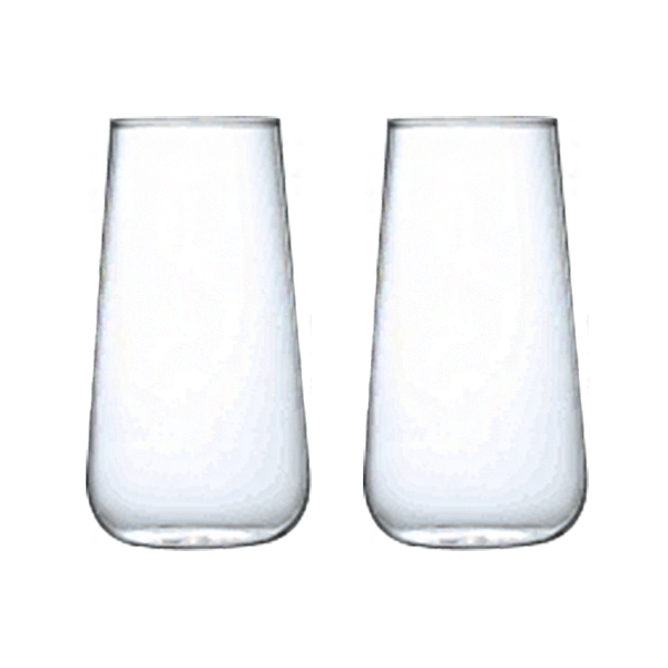 무아 1+1세트 홈카페 심플 투명유리컵 H-500ml, 2개, 단일