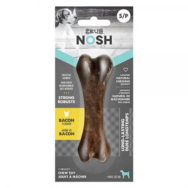싸다팡 제우스 NOSH 단단한 츄 본 베이컨 스몰 강아지 덴탈껌, 1