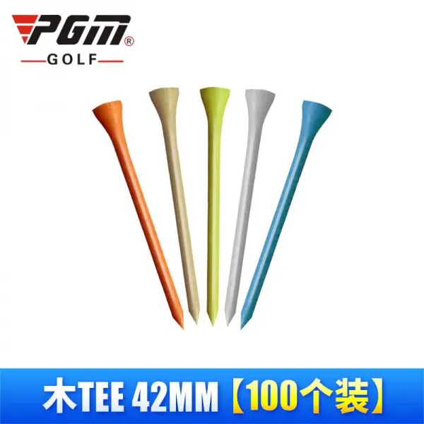 골프스파이크 골프 TEE퇴장 기구 용품 나무 TEE, T02-나무 TEE42mm(100개별포장)