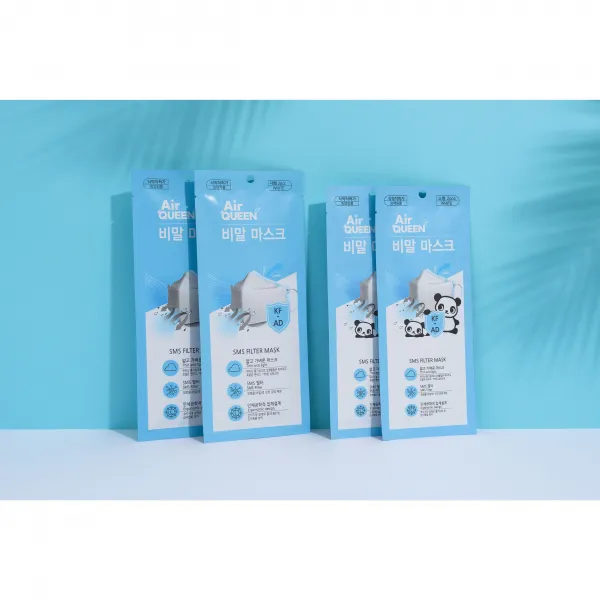에어퀸 국산 비말차단용 마스크 Kfad 의약외품 대형 소형 대형 에어퀸 비말 마스크 50매 25팩 