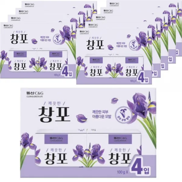 무료배송 크리오 창포비누(100gx4입) 목욕비누, 10세트
