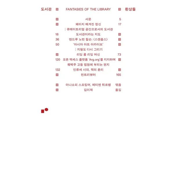 도서관 환상들, 만일, 아나소피 스프링어 외