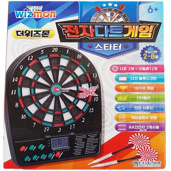 KBM166745더위즈몬 전자다트게임 스타터 소형다트 이동식거치형 다트대회 단체게임 팀전