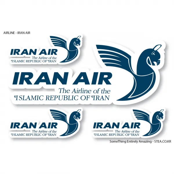 STEA 세계 항공사 로고 스티커SET 스티커, 39 IRAN AIR
