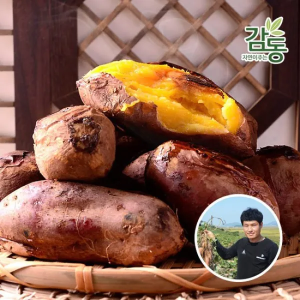 추봉하 생산자의 달콤한 세척 꿀고구마 3kg/5kg 대 :04.추봉하 꿀고구마 3kg 특상크기 상세설명 참조