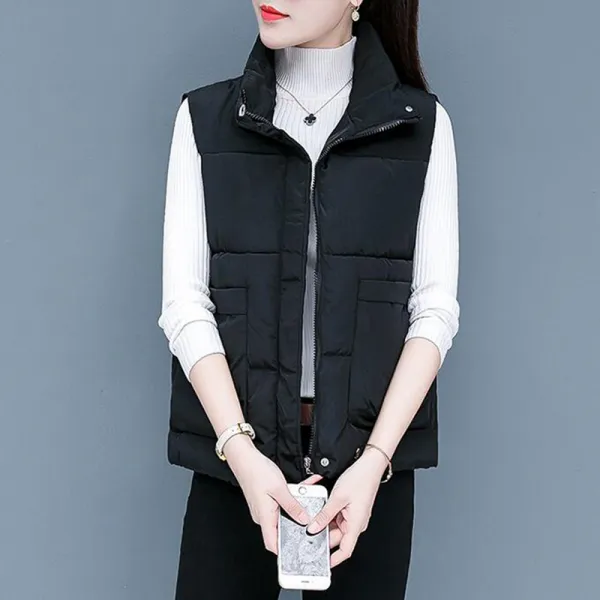 모리아 여성 겨울 패딩 조끼 Md