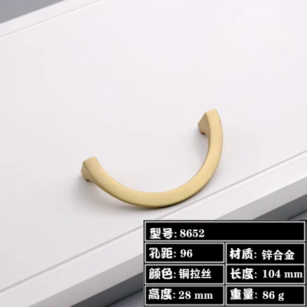 신 중국식 빈티지 브론즈 트리밍 찬장 1단행거블랙 구리 본색을 드러내고 있다