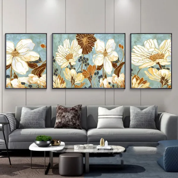 유화 꽃 세트 보석십자수 160x60, 160cmx60cm