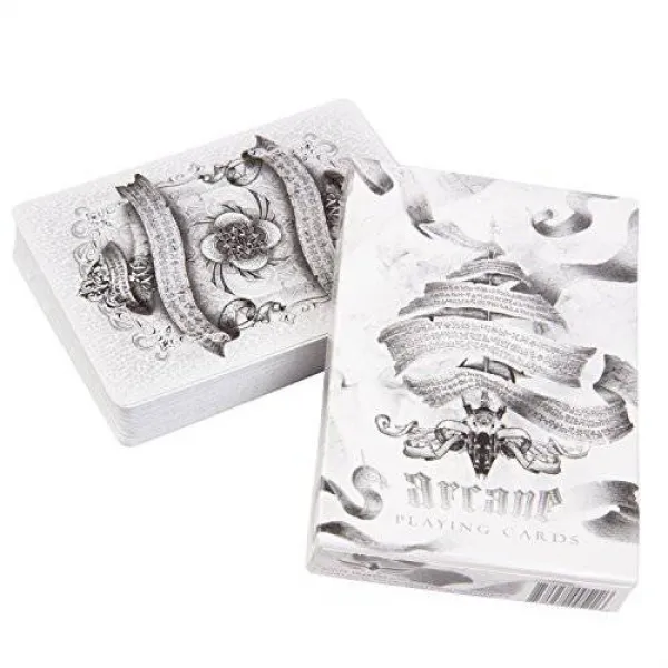 엘룬 신자 신음의 카드 덱 - 흰색 Ellusionist Arcane Playing Card Deck -