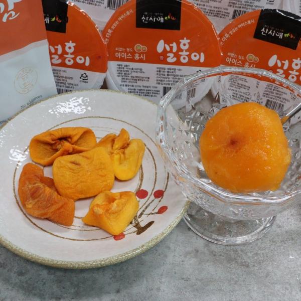 [청년감별시] 여름맞이 청도 아이스홍시 12팩 + 감말랭이 1봉, 1box, 아이스홍시12팩+감말랭이1봉